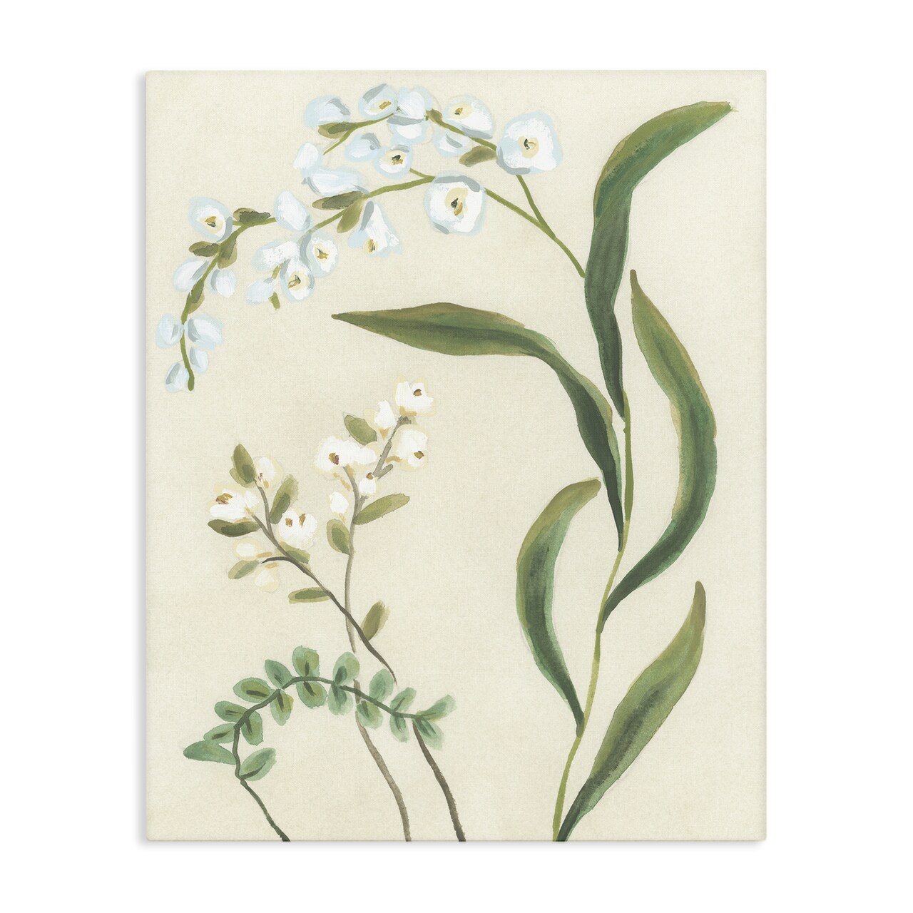 Stupell Industries Neutral Snowdrop Stems Canvas, design by June Erica Vess